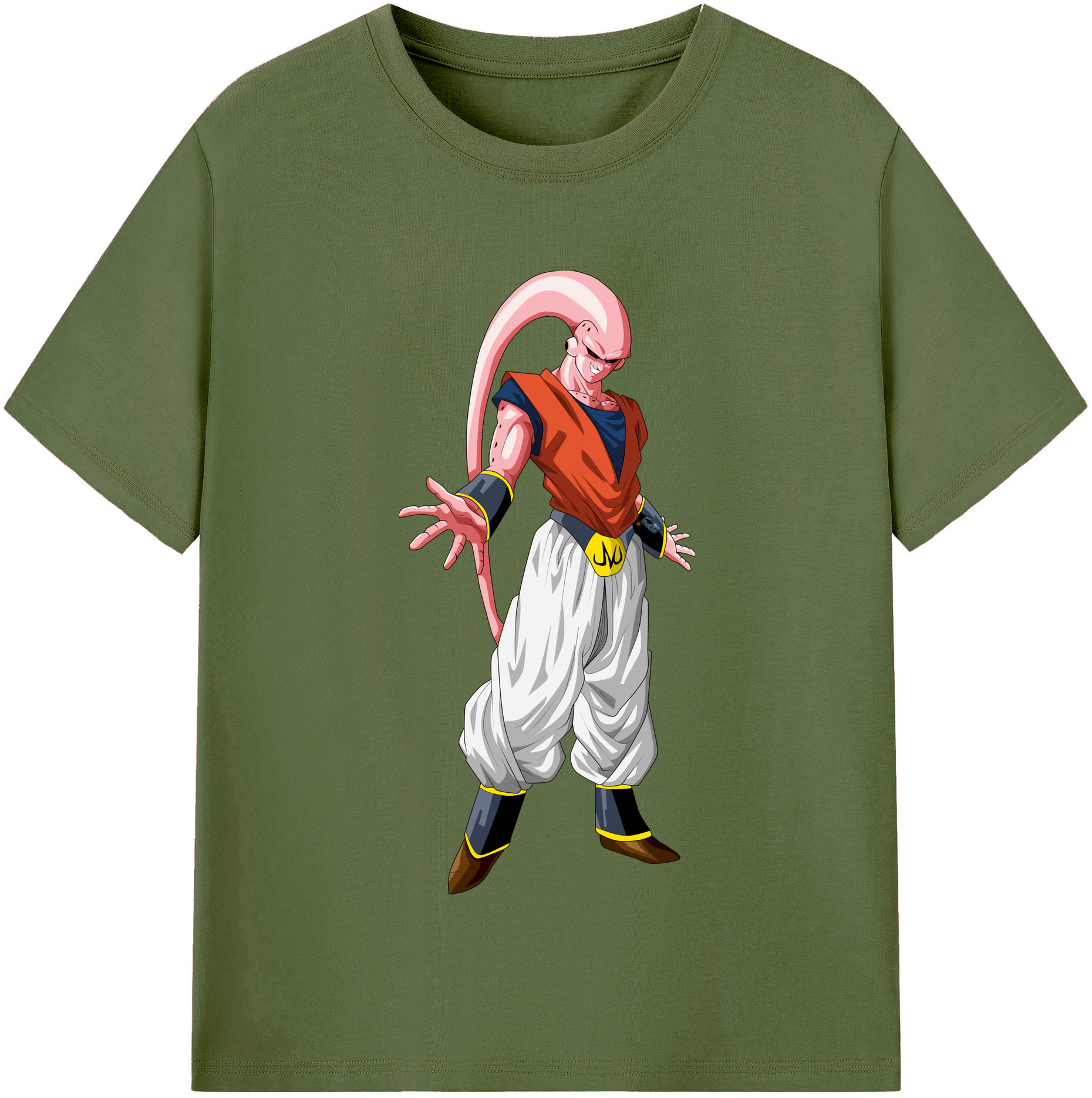（画像用） ドラゴンボール 魔人ブウ DRAGON BALL Majin Buu 綿100％半袖Tシャツ（フロントプリント）